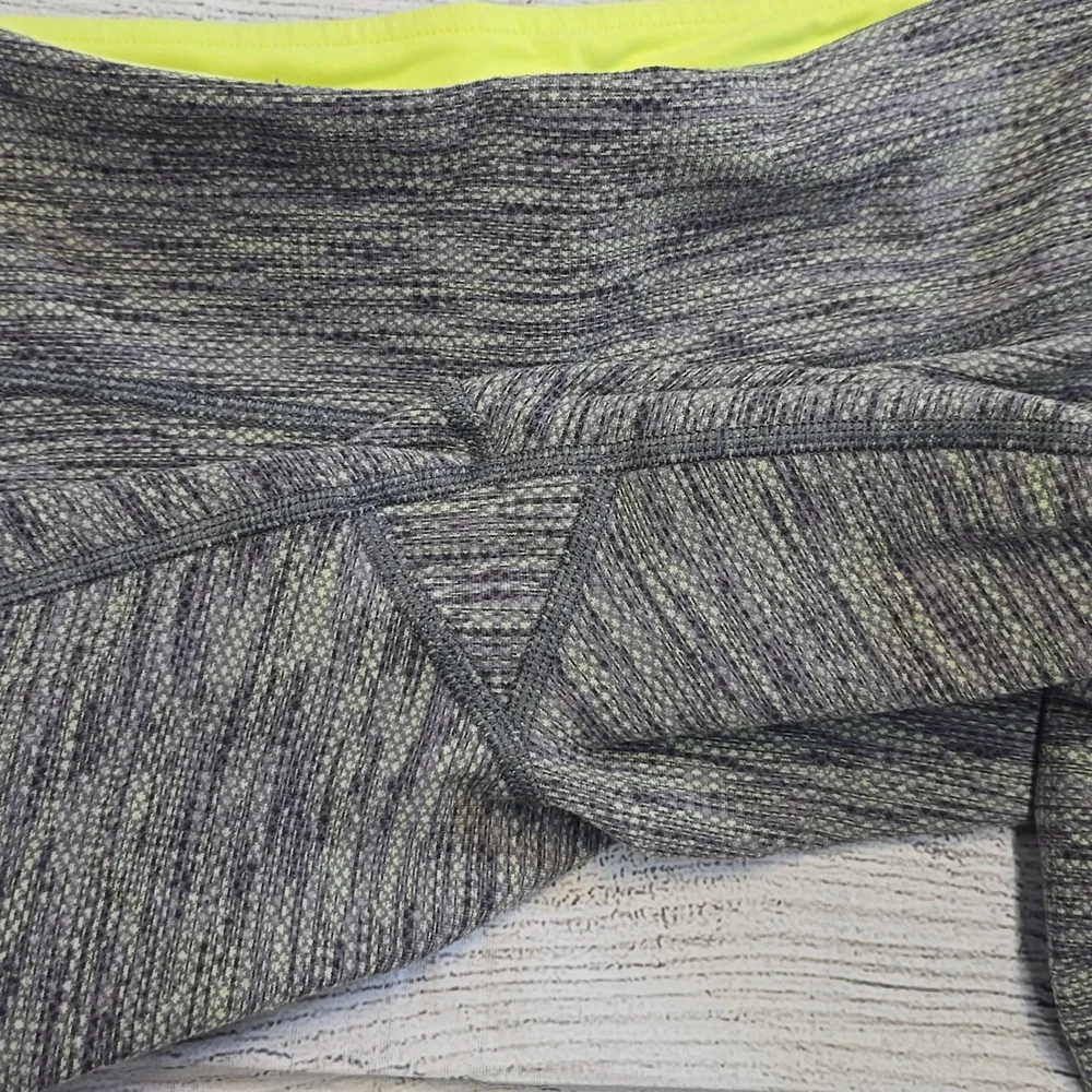 EUC 💎 Lululemon Wunder Under Crop Leggings 4 Green Space Dye Mid Rise SIZE 4 - Picture 8 of 8